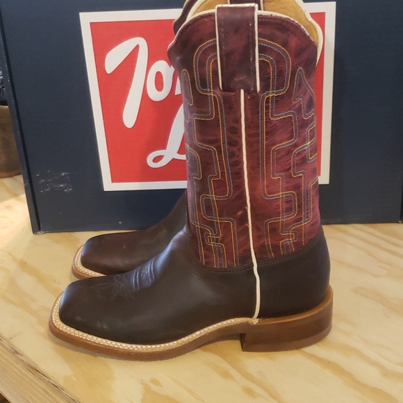 Tony Lama square toe boot - Picture 2 of 7